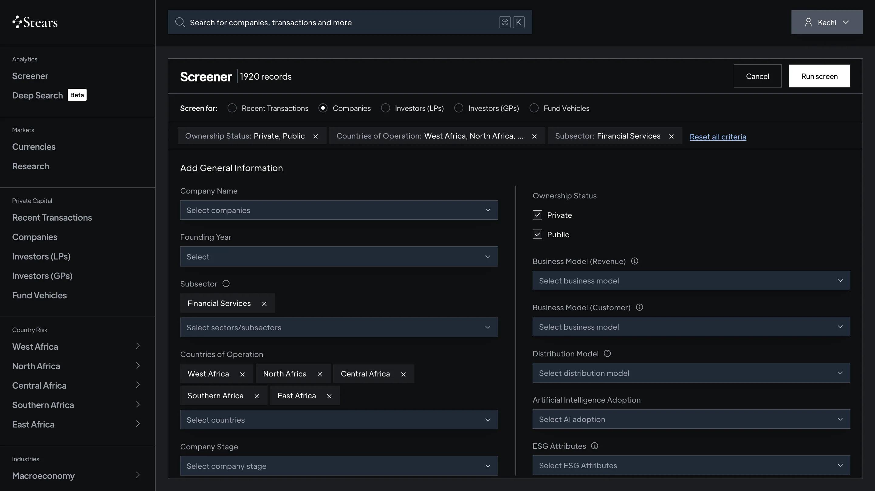 Find hidden companies in undercovered markets